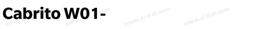 Cabrito W01字体转换